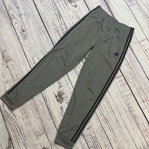 Adidas Gray Joggers with Black Accents